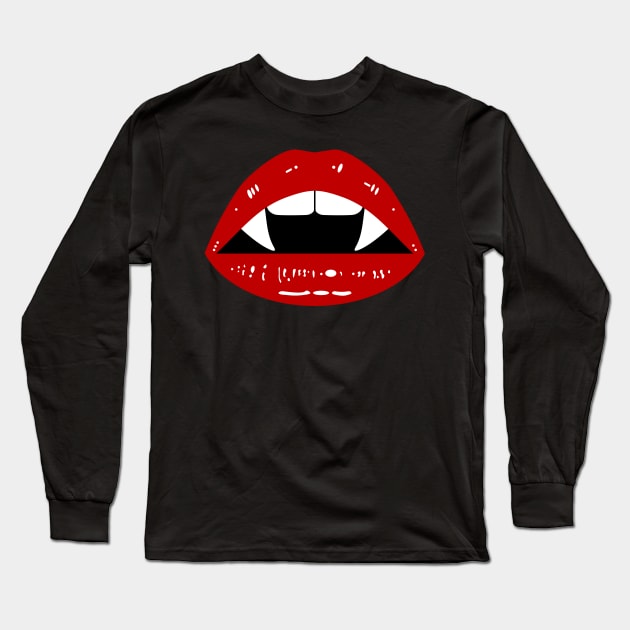 Vampire Kiss Long Sleeve T-Shirt by DavesTees